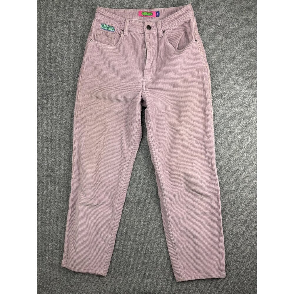 Empyre Tori Pants Womens 3 Pink Corduroy High Rise Straight Leg Y2K Skater Style